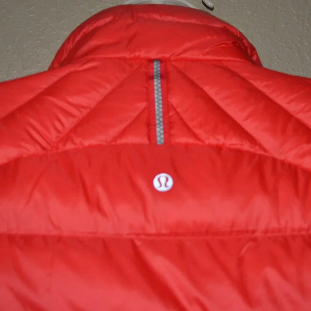$248 Sz 4 Lululemon Red What the Fluff Puffer Coat Jacket